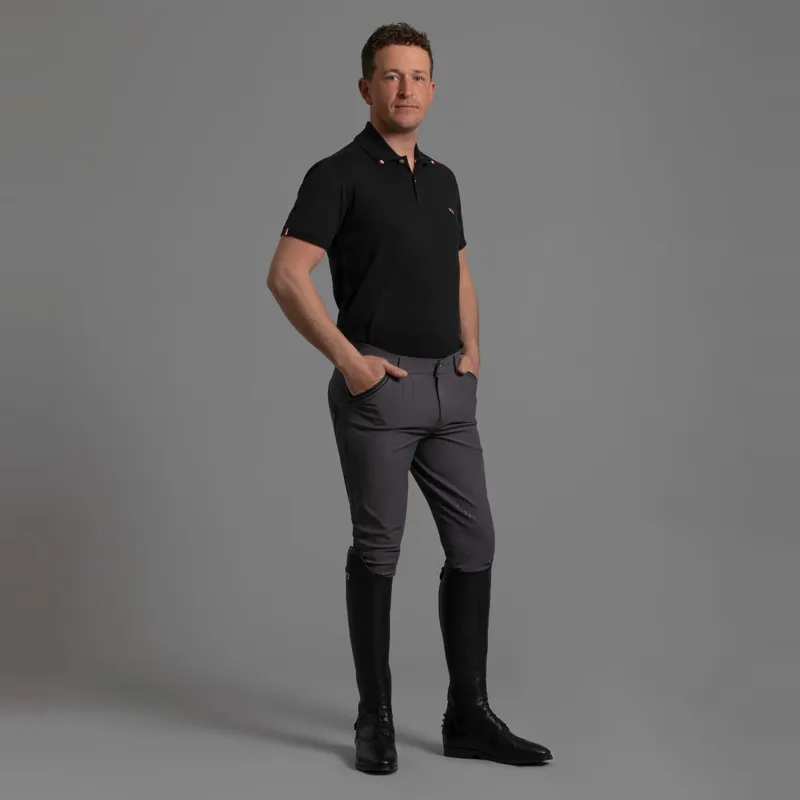 Premier Equine Barusso Mens Gel Knee Breeches - Anthracite